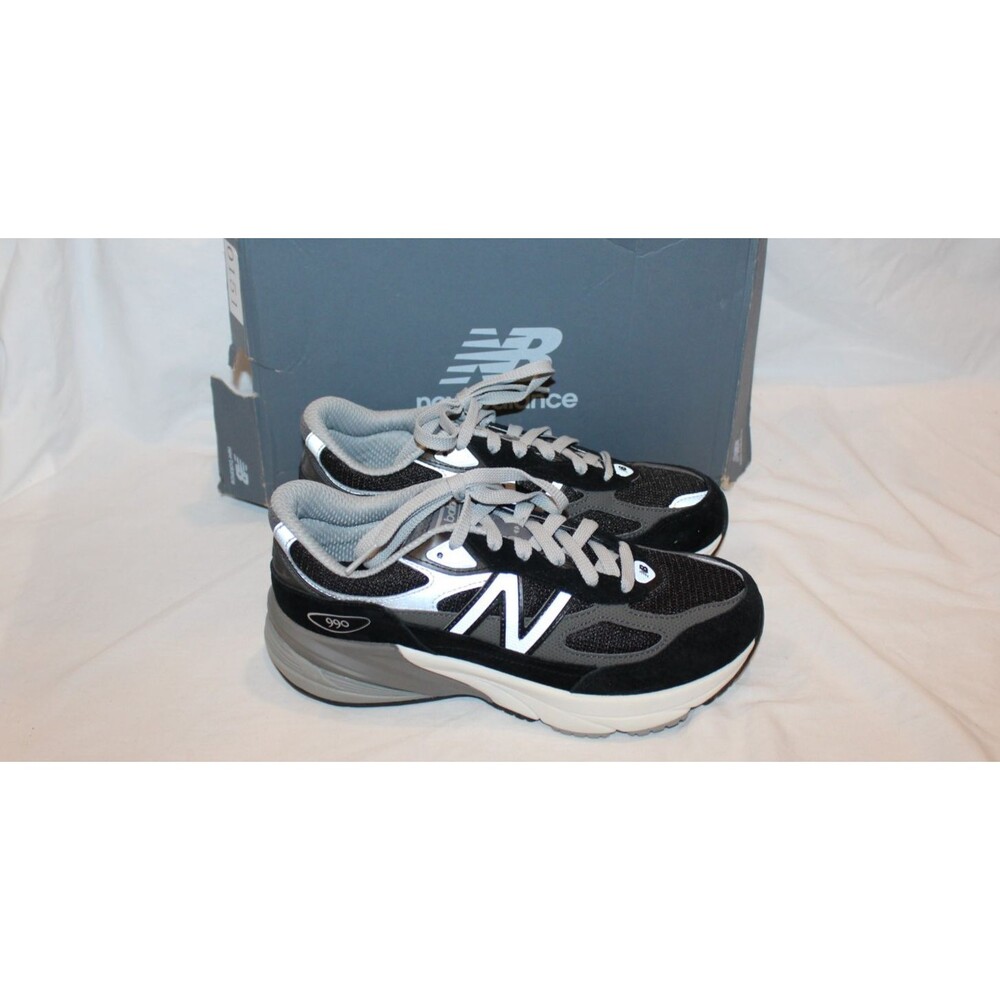 New Balance FuelCell 990v6 Athletic Sneakers YOUTH 7 WOMEN'S 8.5 BLACK GRAY